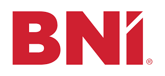 Rotes Logo der Unternehmergruppe BNI auf weißem Hintergrund.